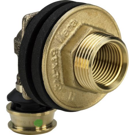 Viega Raxofix Wanddurchführung 647759 16mmxRp 1/2xG 3/4x18, Siliziumbronze, mit SC-Contur, winklig (1/3)