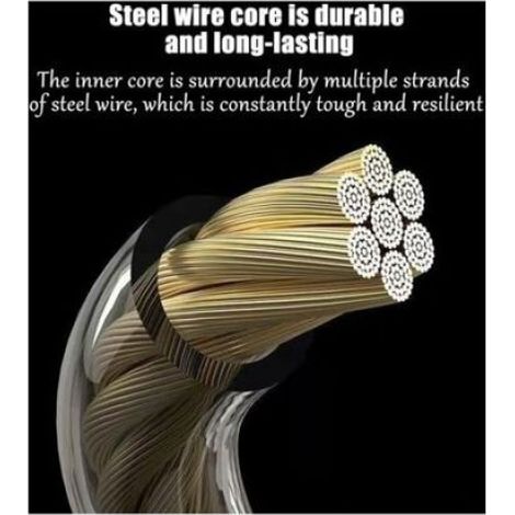 Corde À Sauter - Acier Recouvert De Polypropylène - Ajustable - Roulements Haute Performance - Pour Entraînement Intensif À La Maison Ou En Salle - 1 Pièce (1/5)