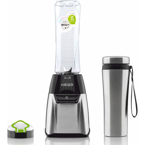 HAEGER LIQUIDIFICADORA MINI 350W 2 COPOS SPORTS INOX