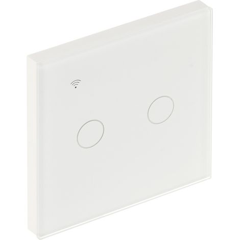 Interruttore luce intelligente touch doppio Wi-Fi Atlo-TB2-tuya, Tuya Smart (1/5)