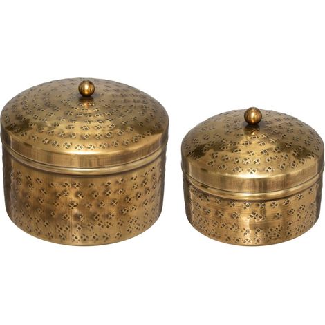Set aus 2 Dosen Oasis - Metall - goldfarben (1/4)