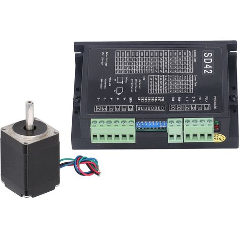 Moteur pas à pas biphasé 2,1 V CC 1,5 A, bobine en cuivre, alimentation 20-50 V CC pour machines-outils CNC (1/5)