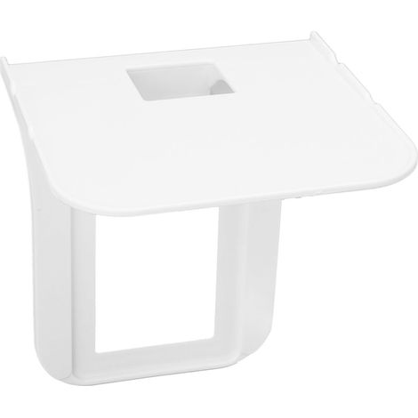 Étagère murale pour prise électrique, design en ABS avec trous, support simple pour chargeur de téléphone (1/5)