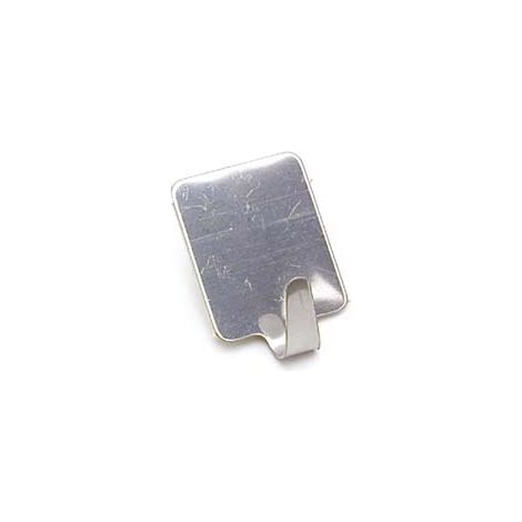 GANCI ADESIVI INOX- - mm.25x33h. - 100 pezzi