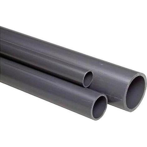 Tube PVC pression gris Ø63 - longueur 2 m