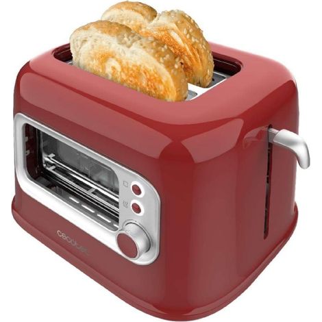 Cecotec Tostador vertical Tostadora vertical RetroVision Red (1/4)