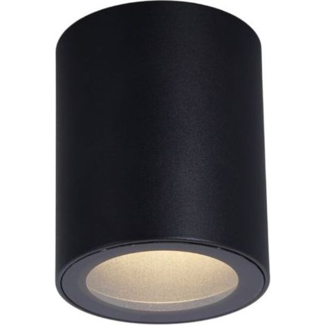 Spot plafoniera nera tonda GU10 IP44 Rabalux Koven (1/3)