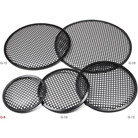 Grille métallique Fonestar pour le haut-parleur, poids 100 grammes, taille 8", noir
