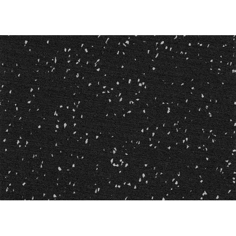 Suelo para goma deportiva negro / gris 6mm 1,25x10m