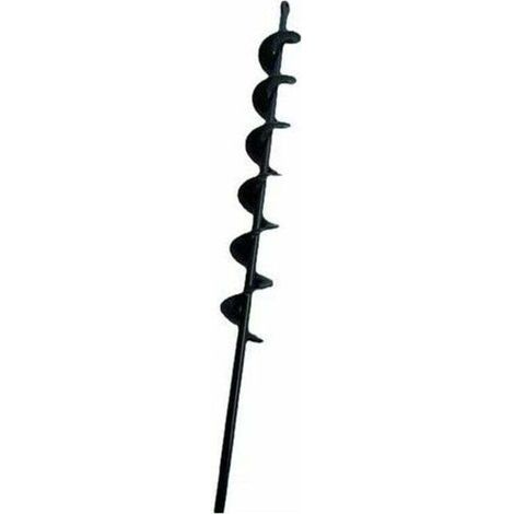 Negra helicoidal broca for soil excavation for garden plants, 50 mm x 450 mm. (1/4)