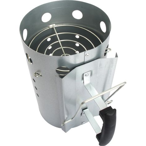 Chimenea de encendido para barbacoa de carbón