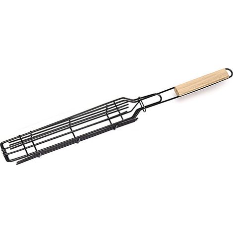 Panier à griller portable en acier inoxydable, outil de grillade antiadhésif pour une utilisation en extérieur-AquaForge