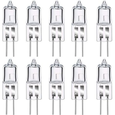 Lot de 8 Ampoule Halogene G4, Ampoule G4 Blanc Chaud 12V 20W, 2800K, 240LM, Intensité Variable, LampeHalogene G4, Lampe à Capsule Transparente pour Puck Light, lustrePas de scintillement (1/5)