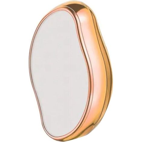 Épilateur en Verre Nano pour Hommes et Femmes, Outil de Beauté à Domicile pour Éliminer les Poils et Exfolier la Peau, Doré (1/5)