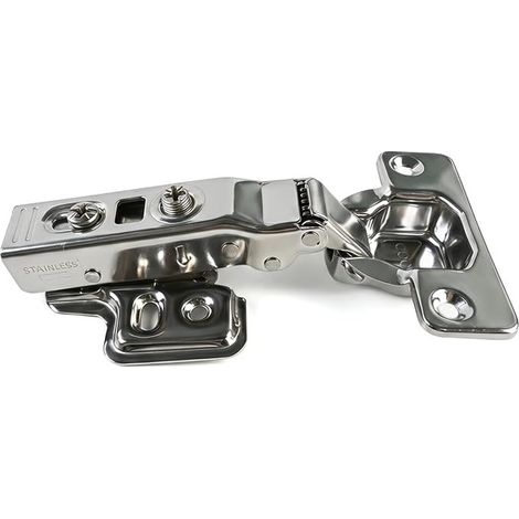 Charniere Porte Placard, Charniere Invisible pour Porte Cuisine Armoire, Acier Inoxydable (1/2)