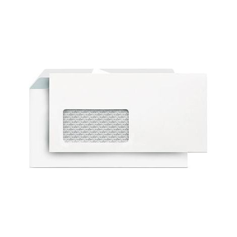 NEUTRALWARE Briefumschlag Lettersafe DIN lang 220 x 110 mm (B x H) mit Fenster 80g/m² mit HaftklebungPapier weiß 500 St./Pack. (1/3)