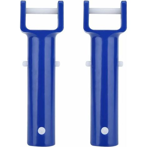 2 poignées bleues pour piscine et spa, tête d'aspirateur flexible pour piscine et spa (1/5)