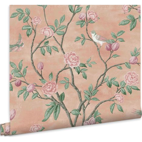 Laura Ashley Eglantine Blush Vliestapete - 10mx52cm