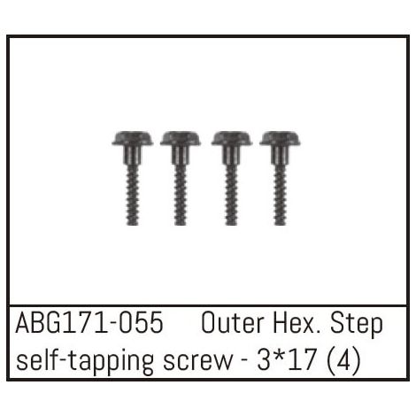 Outer Hex. Step Self-Tapping Screw M3x17