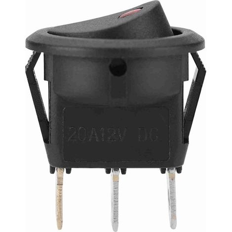 Switch Spst, switch round DC 12 V with light LED for cars (1/5)