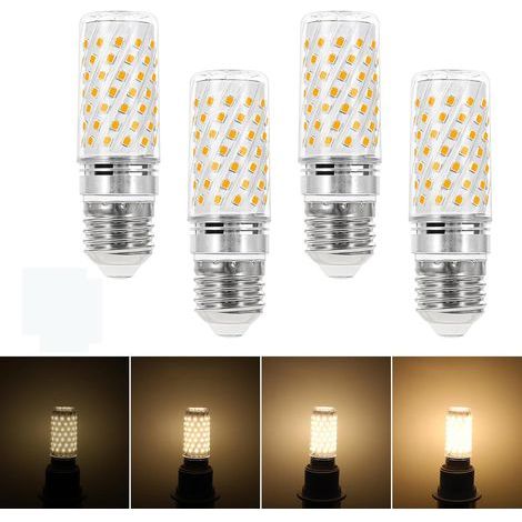 Dimmbare E27-LED-Lampen, warmweiß 3000K 10W 1000LM E27 LED-Maiskolbenlampen, ersetzt 100W-Halogenlampen, LED-Lampen für Kronleuchter, Wandleuchten AC 230V (4er-Pack) (1/5)