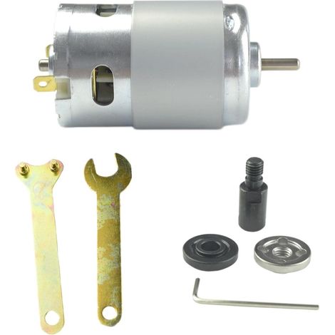 Moteur 895 12V 9000RPM/ 24V 18000RPM Petit moteur DC brossé à fort couple et haute puissance avec jeu de tiges de connexion M10-5 (1/5)