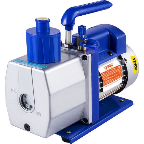 VEVOR Bomba de Vacío 7 CFM 1/3 HP Bomba de Vacío de Aire Acondicionado de Una Sola Etapa Herramienta de Refrigerante de Vacío Definitiva para Instalación y Mantenimiento de Aire Acondicionado