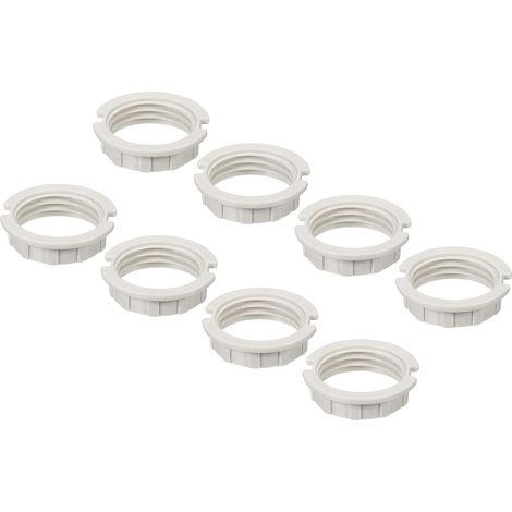 G9 Anneau Adaptateur Abat Jour Réducteur Lumière Douille Lampe M20 Support Remplacement pour Luminaires Blanc 8Pcs (1/5)