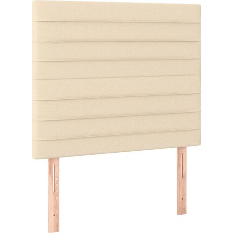 Maison Exclusive - Cabecero de cama de tela color crema 90x5x118/ (1/5)