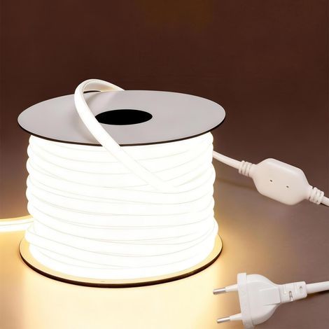 10M COB LED Strip 220V IP65 Waterproof Flexible Adhesive Natural White 4000K For Indoor Outdoor Use (1/5)