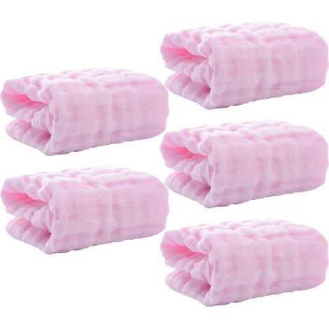 Set mit 5 Babywaschlappen, Waschlappen, Lätzchen, Sabberlätzchen und Speicheltüchern (1/5)