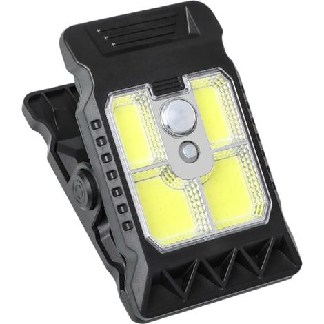 Lampe Solaire Exterieur, Lampe Solaire À Pince Avec Détecteur De Mouvement, 400mAh Clip On Lumiere Solaires Exterieur, Idéale Pour Clôtures, Arbres, Patios, Allées