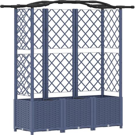 Lit mezzanine avec cadre en maille et baldaquin gris, mesurant 163 x 40 x 141 cm, en matériau PP. (1/5)