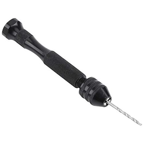 APEX Perceuse à main avec 10 forets en acier rapide, mini-perceuse à main, outils de perçage rotatifs pour le travail du bois (1/5)