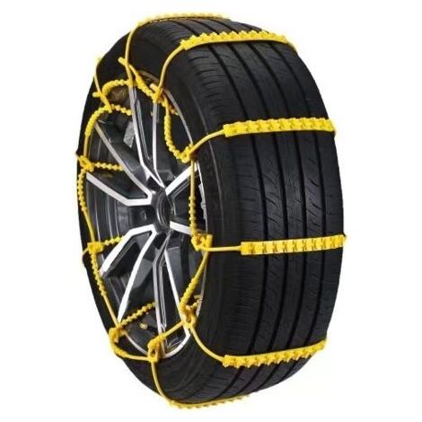10 Pièces Chaînes à Neige pour Auto Chaine Neige Universelle Réglables pour Voiture Camion SUV Piste Neige Route Voiture Boue Glace Escalade Chaine Voiture Neige pour Largeur 165-275mm (1/5)
