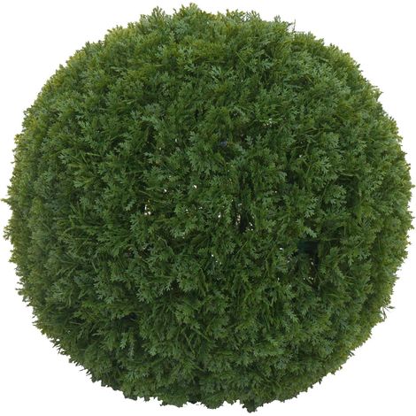 Buisson artificiel HWC-O96 boule de thuya Plante décorative Plante artificielle Arbre de vie artificiel extérieur pol (1/5)