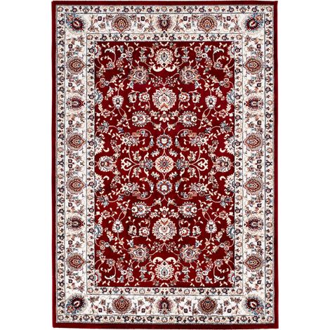 Tapis oriental rouge à effet 3d avec bordure classique - 150 x 80 cm (1/3)