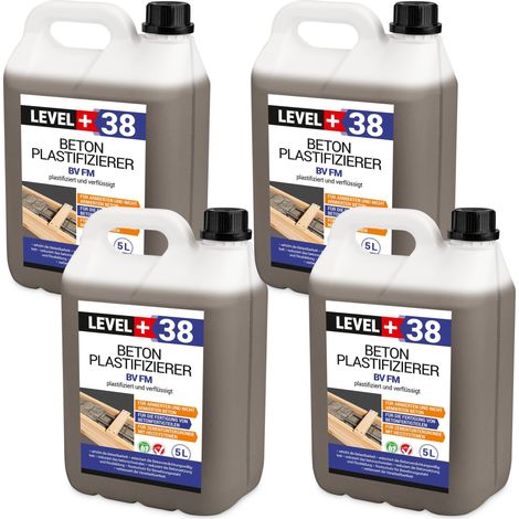 LEVEL+ Beton-Zusatzmittel Fliessmittel Plastifizierer Betonverflüssiger L+38 - 20L