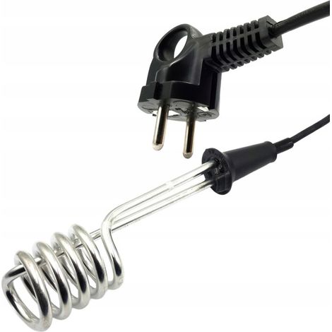 Calentador eléctrico de inmersión de 2000 W y 230 V para calentar y hervir agua (PL)