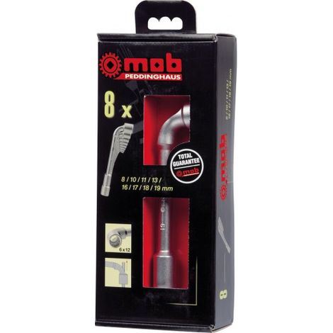 Coffret de 8 clés à pipe débouchées 6 à 12 mm - MOB (1/2)