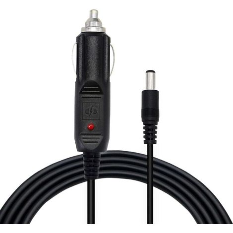 Câble de Prise Allume-Cigare DC 5,5 x 2,5 mm mâle vers DC 12 Câble d'alimentation Automatique pour Voitures, camions, Bus(1.5M,2pcs)- (1/4)