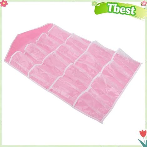 Tbest Organisateurs suspendus pour placard mural Organisateurs muraux suspendus au-dessus de la porte, sac bagagerie pochette Rose (1/5)