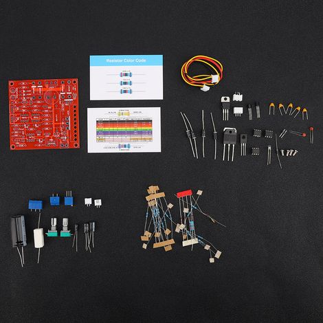 Kit d'alimentation CC régulée réglable 0-30 V 2 mA-3 A à monter soi-même pour la protection contre les courts-circuits. (1/5)