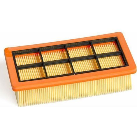 Filtre Plissé - 195 x 97 x 50 mm - Pour Aspirateurs Kärcher AD 3200 AD 3 Premium AD 4 Premium - Réutilisable - 3 Pièces (1/4)
