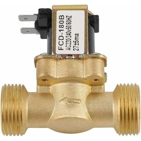 G3/4 Elektrisches Magnetventil, 2-Wege-Wassereinlass, Schließer, Wechselstrom, normalerweise geschlossen, 220/240 V FCD-180B (1/4)