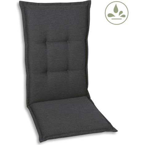 GO-DE Hochlehner-Auflage 120 cm x 50 cm x 7 cm, grau, anthrazit Auflagen & Hussen (1/3)