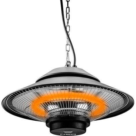 Radiateur 1500 W, plafond, IP44, télécommande (1/5)