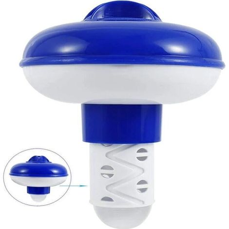Diffuseur Chlore Piscine, Réglable Diffuseur de Chlore pour Piscine Flotteur Piscine Chlore, Diffuseur Chlore Convient pour Pis (1/4)