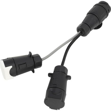Adaptateur de Remorque de Style Européen, Prise de Remorquage à 13 Broches, Double à 7 Broches, 12V (1/5)