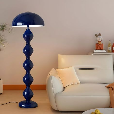 AUTRUCKER Lampadaire champignon de style médiéval, lampadaire moderne, lampadaire haut, idéal pour le salon, coquillage bleu, lumière chaude (1/5)